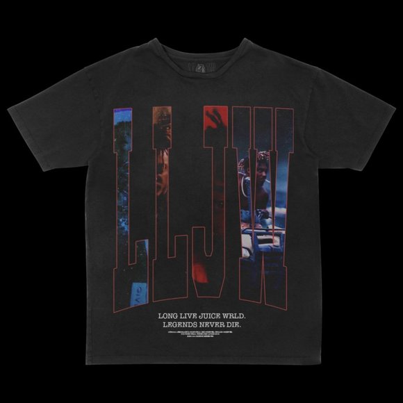JUICE WRLD X LYRICAL LEMONADE T-SHIRT - Picture 1 of 3